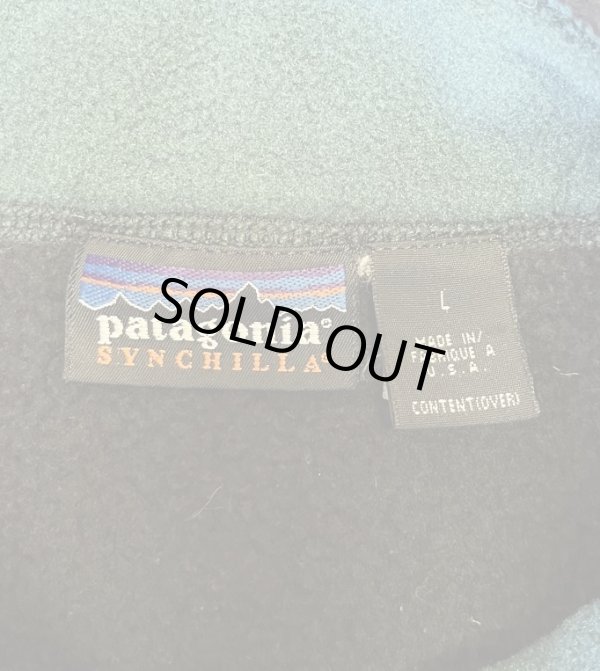 画像2: 90'S PATAGONIA "SYNCHILLA" フルジップ フリースベスト ブラック USA製 (VINTAGE)