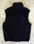 画像4: PATAGONIA "SYNCHILLA" 裾ロゴ フルジップ フリースベスト ブラック (VINTAGE)