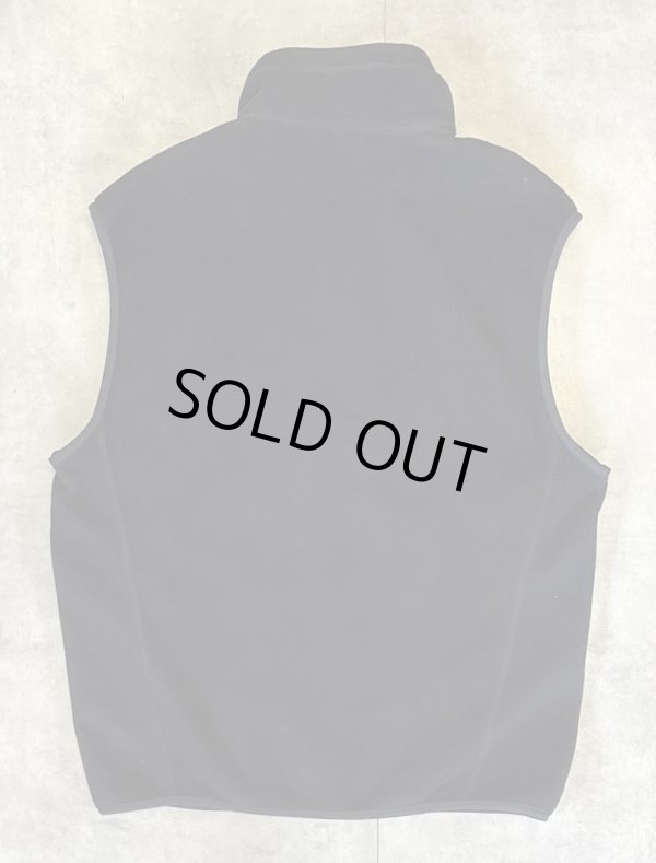 画像4: PATAGONIA "SYNCHILLA" 裾ロゴ フルジップ フリースベスト ブラック (VINTAGE)