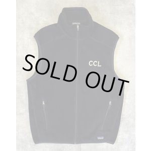 画像: PATAGONIA "SYNCHILLA" 裾ロゴ フルジップ フリースベスト ブラック (VINTAGE)