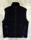 画像1: PATAGONIA "SYNCHILLA" 裾ロゴ フルジップ フリースベスト ブラック (VINTAGE)