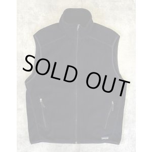 画像: PATAGONIA "SYNCHILLA" 裾ロゴ フルジップ フリースベスト ブラック (VINTAGE)