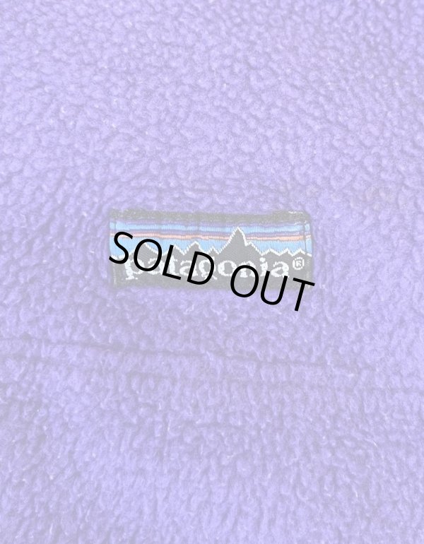 画像3: 80'S PATAGONIA 旧タグ 前V ガゼット付き クルーネック フリース パープル (VINTAGE)