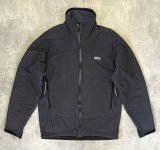 画像: 02'S PATAGONIA "CORE SKIN JACKET" 刺繍ロゴ 止水ジップ ソフトシェルジャケット ダークグレー USA製 (VINTAGE)