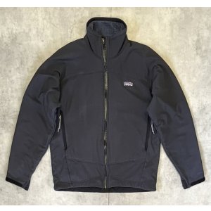 画像: 02'S PATAGONIA "CORE SKIN JACKET" 刺繍ロゴ 止水ジップ ソフトシェルジャケット ダークグレー USA製 (VINTAGE)