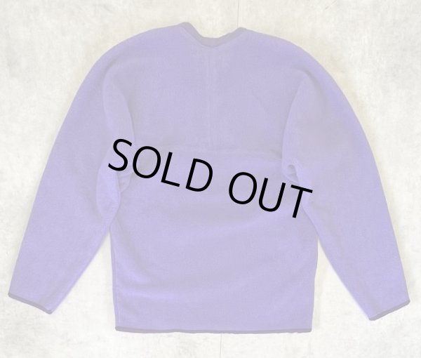 画像4: 80'S PATAGONIA 旧タグ 前V ガゼット付き クルーネック フリース パープル (VINTAGE)