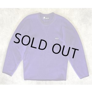 画像: 80'S PATAGONIA 旧タグ 前V ガゼット付き クルーネック フリース パープル (VINTAGE)