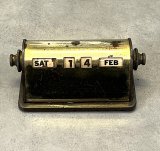 画像: ブラス製 デスクトップ パーペチュアルカレンダー (VINTAGE)