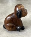 画像4: ウッドカービング ドッグ オーナメント 手彫り 置物 (VINTAGE)