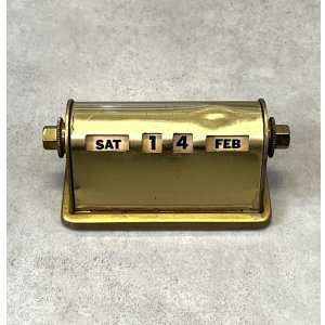 画像: ブラス製 デスクトップ パーペチュアルカレンダー (VINTAGE)