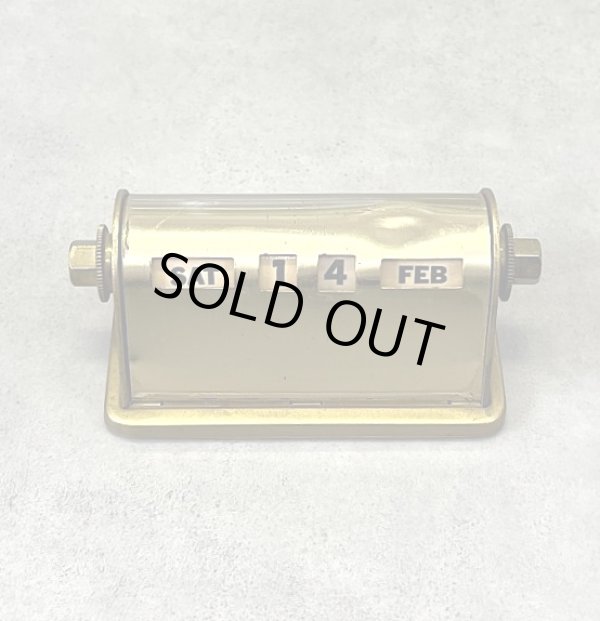 画像1: ブラス製 デスクトップ パーペチュアルカレンダー (VINTAGE)