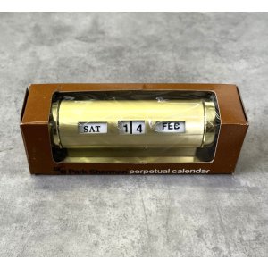 画像: PARK SHERMAN ブラス製 デスクトップ パーペチュアルカレンダー (DEADSTOCK)