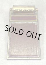 画像: PARK SHERMAN メモパッド付き ブラス製 デスクトップ パーペチュアルカレンダー (VINTAGE)