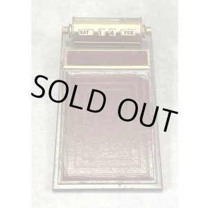 画像: PARK SHERMAN メモパッド付き ブラス製 デスクトップ パーペチュアルカレンダー (VINTAGE)