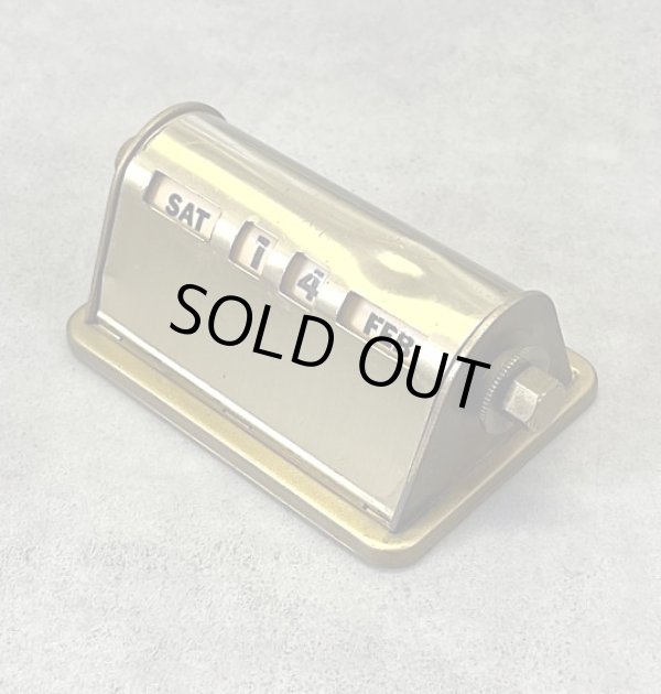 画像2: ブラス製 デスクトップ パーペチュアルカレンダー (VINTAGE)