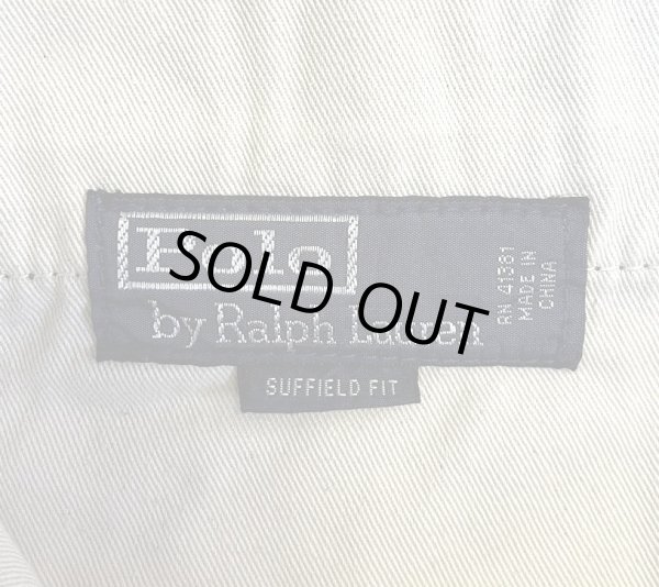 画像2: 90'S RALPH LAUREN モールスキンパンツ IDEALジップ ダークカーキ (VINTAGE)