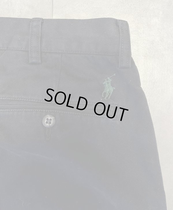 画像4: 90'S RALPH LAUREN "ETHAN PANT" ツープリーツ チノパンツ ブラック (VINTAGE)