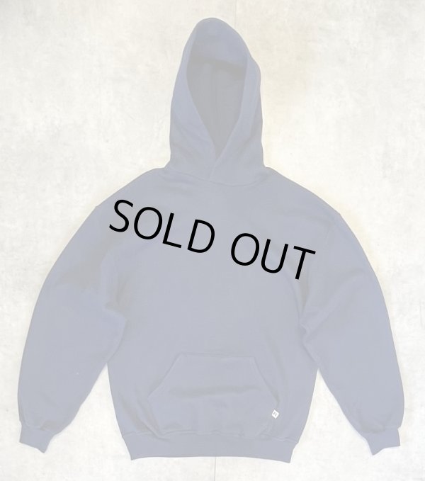 画像1: 90'S RUSSELL ATHLETIC プルオーバー スウェットパーカー ネイビー (VINTAGE)