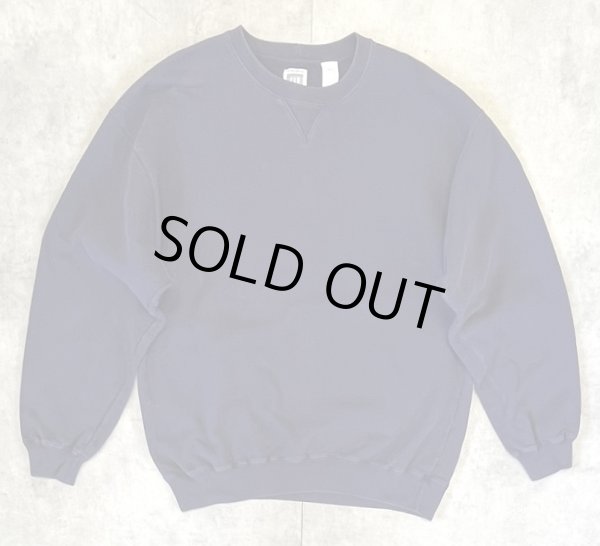 画像1: 90'S GAP 旧タグ ヘビーウエイト 前Vガゼット付き スウェットシャツ ネイビー (VINTAGE)