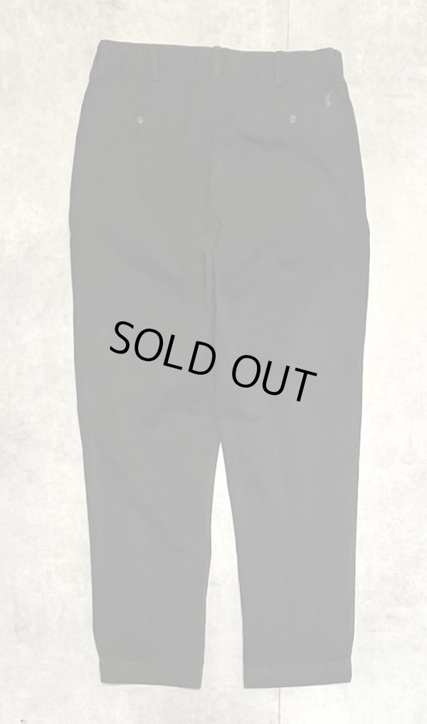 画像3: 90'S RALPH LAUREN "ETHAN PANT" ツープリーツ チノパンツ ブラック (VINTAGE)