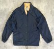 画像1: 70'S LL Bean 筆記体タグ チンスト付き ナイロン コーチジャケット ネイビー USA製 (VINTAGE)