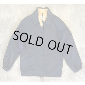 画像: 70'S LL Bean 筆記体タグ チンスト付き ナイロン コーチジャケット ネイビー USA製 (VINTAGE)