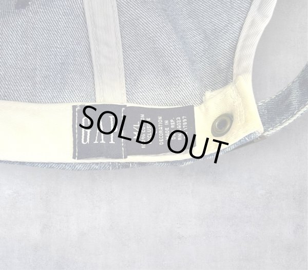 画像6: 90'S GAP 旧タグ デニム ベースボールキャップ インディゴ (VINTAGE)