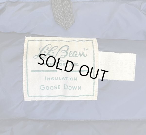 画像2: 70'S LL Bean 筆記体タグ グースダウン ダウンベスト ネイビー (VINTAGE)