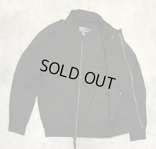 画像4: 90'S RALPH LAUREN "A-2" フライトジャケット IDEALジップ ブラック (VINTAGE)