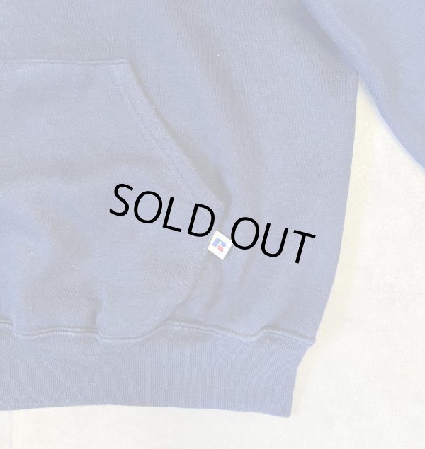 画像3: 90'S RUSSELL ATHLETIC プルオーバー スウェットパーカー ネイビー (VINTAGE)