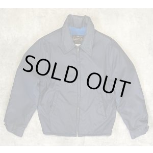 画像: 70'S CAMPUS 裏地ボア付き ナイロン ドリズラージャケット ネイビー TALONジップ USA製 (VINTAGE)