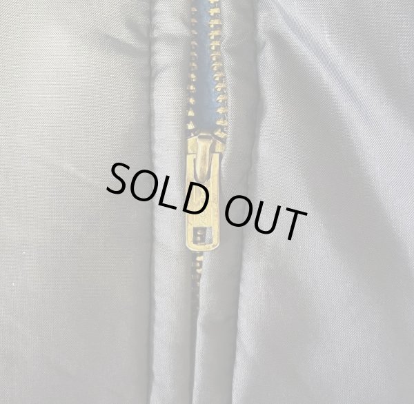 画像4: 70'S CAMPUS 裏地ボア付き ナイロン ドリズラージャケット ネイビー TALONジップ USA製 (VINTAGE)