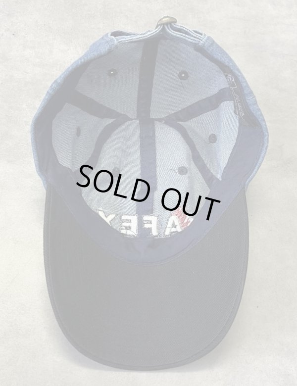 画像5: AFEX 6パネル ツートンカラー デニム ベースボールキャップ インディゴ/ブラック (USED)