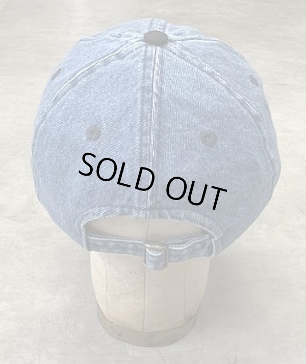 画像4: AFEX 6パネル ツートンカラー デニム ベースボールキャップ インディゴ/ブラック (USED)