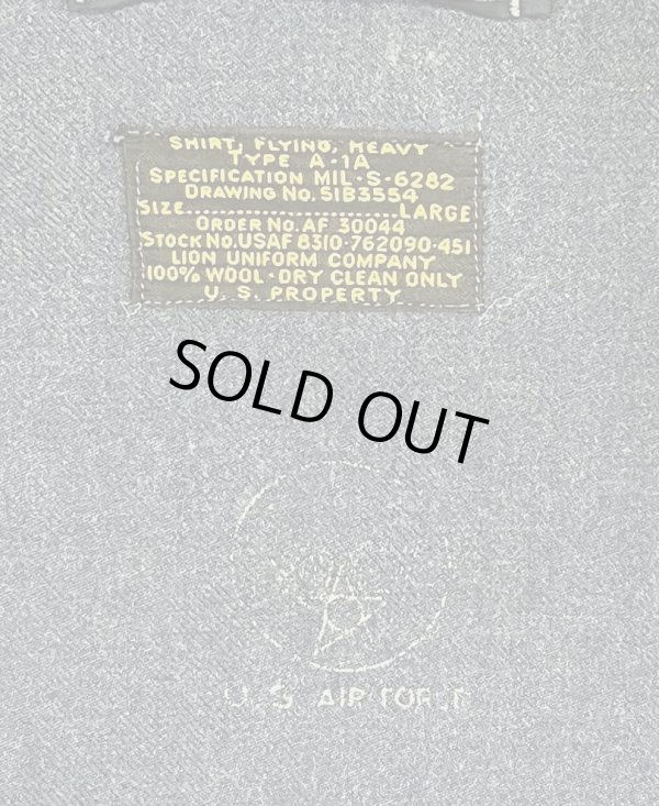 画像2: 50'S アメリカ軍 USAF "A-1A" 黒タグ 4ポケット ウールジャケット エアフォースブルー (VINTAGE)