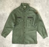 画像: 70'S アメリカ軍 US ARMY OG107 コットンサテン ユーティリティシャツ (VINTAGE)