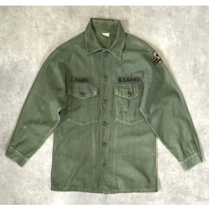 画像: 70'S アメリカ軍 US ARMY OG107 コットンサテン ユーティリティシャツ (VINTAGE)