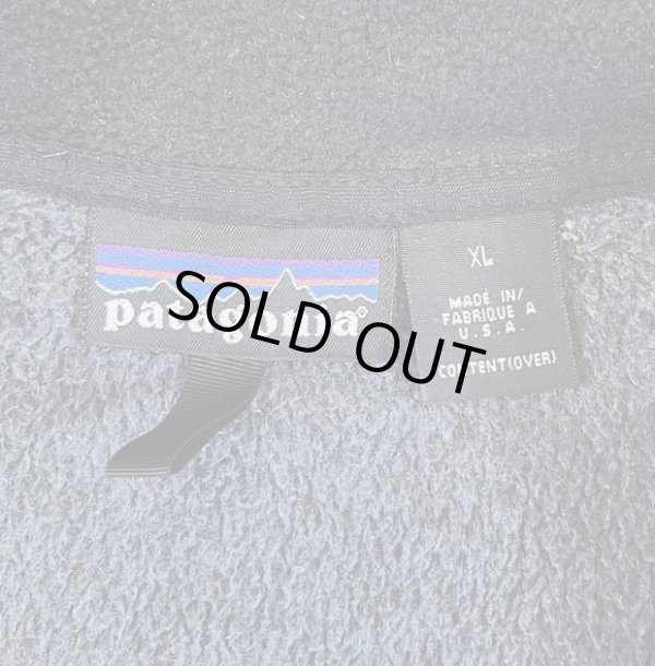 画像2: 02'S PATAGONIA 刺繍ロゴ R2 レギュレーター ハーフジップ フリース チャコール USA製 (VINTAGE)