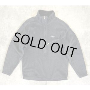 画像: 02'S PATAGONIA 刺繍ロゴ R2 レギュレーター ハーフジップ フリース チャコール USA製 (VINTAGE)