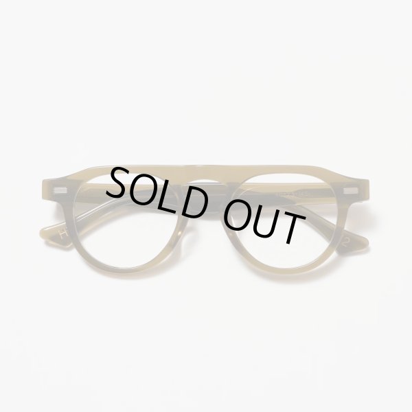 画像2: H OPTICAL "H-12" アイウェア オリーブ/クリアレンズ (NEW)