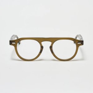 画像: H OPTICAL "H-12" アイウェア オリーブ/クリアレンズ (NEW)