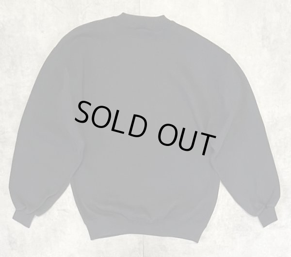 画像4: 90'S RUSSELL ATHLETIC 前Vガゼット付き クルーネック スウェットシャツ ブラック USA製 (VINTAGE)