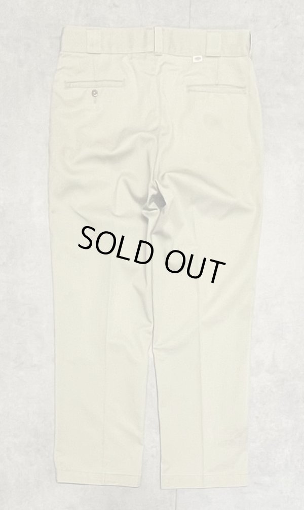 画像1: 80'S DICKIES 874 チビタグ ワークパンツ ベージュ W34L30 USA製 (VINTAGE)