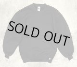 画像: 90'S RUSSELL ATHLETIC 前Vガゼット付き クルーネック スウェットシャツ ブラック USA製 (VINTAGE)