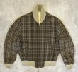 画像2: 60'S UNKNOWN リバーシブル ドリズラージャケット CONMATICジップ ベージュ/チェック柄 (VINTAGE)