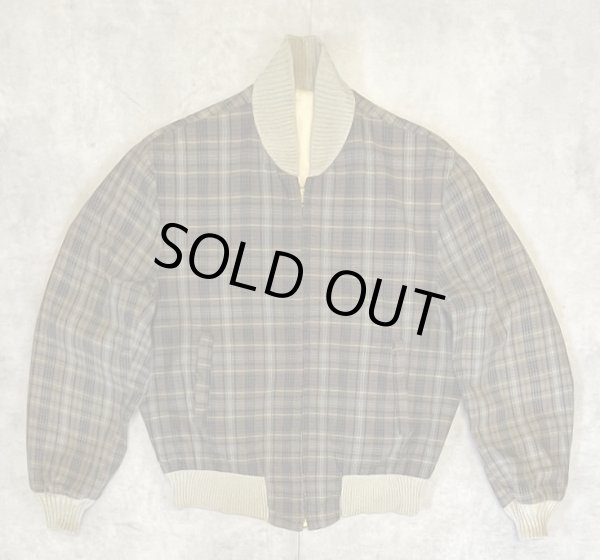 画像2: 60'S UNKNOWN リバーシブル ドリズラージャケット CONMATICジップ ベージュ/チェック柄 (VINTAGE)