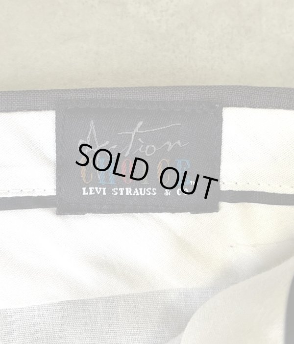 画像2: 90'S LEVIS "ACTION CHOICE" ツータック スラックス チャコール (VINTAGE)