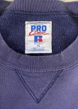 画像2: 90'S RUSSELL ATHLETIC "PRO COTTON" 前Vガゼット付き クルーネック スウェットシャツ ナス紺 USA製 (VINTAGE)