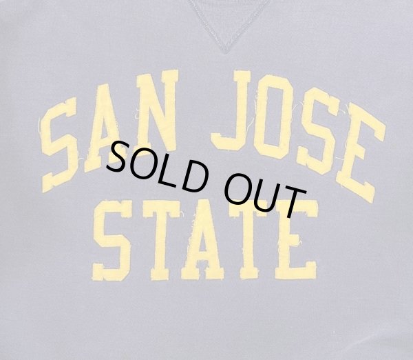 画像3: 90'S RUSSELL ATHLETIC "PRO COTTON" 前Vガゼット付き クルーネック スウェットシャツ ナス紺 USA製 (VINTAGE)