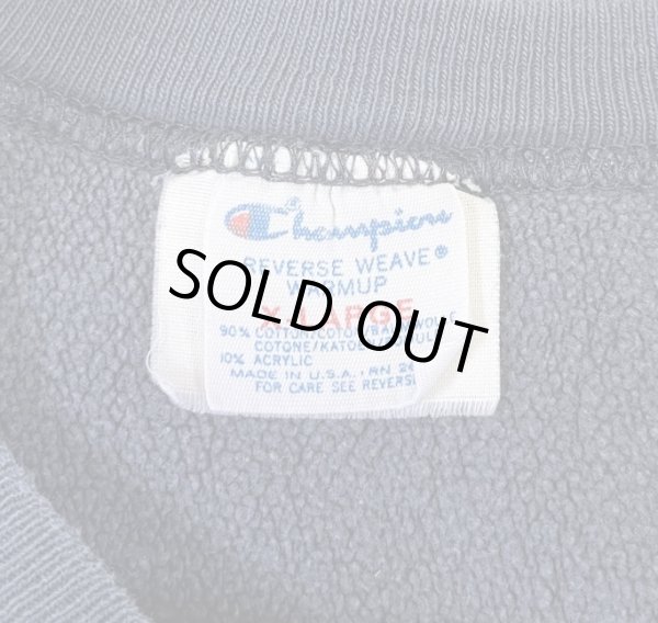 画像2: 80'S CHAMPION トリコタグ リバースウィーブ フェードネイビー USA製 (VINTAGE)